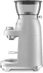 Preview: Smeg CGF02SSEU 50"s Style Minipro Espresso-Kaffeemühle, 150W, 50 mikrometrische Mahlgrade, Aluminium gebürstet