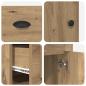 Preview: Schreibtisch mit Schrank Artisan-Eiche 154,5 x 50 x 75 cm