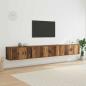 Preview: ARDEBO.de - Wand-TV-Schrank Set 3 pcs Altholz 100 x 34,5 x 40 cm
