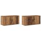 Preview: Wand-TV-Schrank Set 2 pcs Altholz 80 x 34,5 x 40 cm