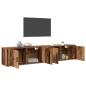 Preview: Wand-TV-Schrank Set 2 pcs Altholz 100 x 34,5 x 40 cm