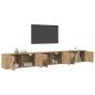 Preview: Wand-TV-Schrank Set 3 pcs Artisan-Eiche 100 x 34,5 x 40 cm
