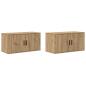 Preview: Wand-TV-Schrank Set 2 pcs Artisan-Eiche 80 x 34,5 x 40 cm