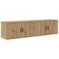 Preview: Wand-TV-Schrank Set 2 pcs Artisan-Eiche 80 x 34,5 x 40 cm