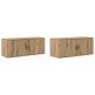 Preview: Wand-TV-Schrank Set 2 pcs Artisan-Eiche 100 x 34,5 x 40 cm