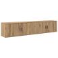 Preview: Wand-TV-Schrank Set 2 pcs Artisan-Eiche 100 x 34,5 x 40 cm