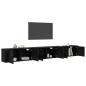 Preview: Wand-TV-Schrank Set Wandmontiert 3 pcs Schwarz Eichen-Optik