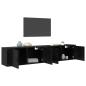 Preview: Wand-TV-Schrank Set Wandmontiert 2 pcs Schwarz Eichen-Optik