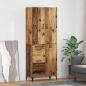 Preview: ARDEBO.de - Hochboard Wandmontiert Altholz 69,5 x 34 x 180 cm Holzwerkstoff