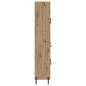 Preview: Hochboard Artisan-Eiche 69,5 x 34 x 180 cm Holzwerkstoff