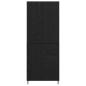 Preview: Hochboard 2 pcs Schwarz Eichen-Optik 69,5 x 34 x 180 cm