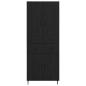 Preview: Hochboard 2 pcs Schwarz Eichen-Optik 69,5 x 34 x 180 cm