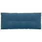 Preview: Rücken Kissen Blau 120 x 50 cm Cordstoff