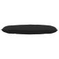 Preview: Rücken Kissen Schwarz 120 x 50 cm Mikrofaserstoff
