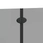 Preview: Duschabtrennung Schwarz 120 x 140 cm ESG-Glas und Aluminium