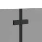 Preview: Duschabtrennung Schwarz 130 x 138 cm ESG-Glas und Aluminium