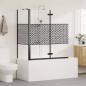 Preview: Badabtrennung Geometrisch Schwarz 120 x 67 x 129 cm