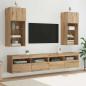 Preview: Wandmontierter TV Schrank Artisan-Eiche 40,5 x 30 x 90 cm