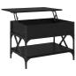 Preview: Couchtisch Schwarz Eichen-Optik 70x50x50cm Holzwerkstoff
