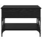 Preview: Couchtisch Schwarz Eichen-Optik 70x50x50cm Holzwerkstoff