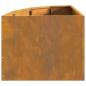 Preview: Eckpflanzer Rostig 45 x 45 x 35 cm Wetterfeststahl