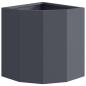 Preview: Eckpflanzer Anthrazit 30 x 30 x 35 cm Stahl