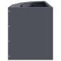 Preview: Eckpflanzer Anthrazit 30 x 30 x 35 cm Stahl