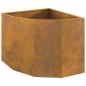 Preview: Eckpflanzer Rostig 60 x 60 x 50 cm Wetterfeststahl