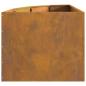 Preview: Eckpflanzer Rostig 60 x 60 x 50 cm Wetterfeststahl