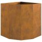 Preview: Eckpflanzer Rostig 45 x 45 x 50 cm Wetterfeststahl