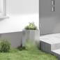 Preview: Eckpflanzer Silber 30 x 30 x 50 cm Verzinkter Stahl