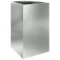 Preview: Eckpflanzer Silber 30 x 30 x 50 cm Verzinkter Stahl