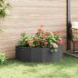 Preview: Pflanzkübel Schwarz 120 x 60 x 35 cm Stahl