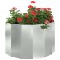 Preview: Pflanzkübel Silber 90 x 45 x 50 cm Verzinkter Stahl