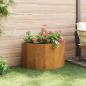 Preview: Pflanzkübel Rostig 90 x 45 x 50 cm Wetterfeststahl