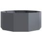Preview: Pflanzkübel Anthrazit 90 x 90 x 35 cm Stahl