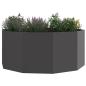 Preview: Pflanzkübel Schwarz 120 x 120 x 50 cm Stahl