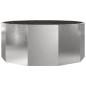 Preview: Pflanzkübel Silber 120 x 120 x 50 cm Edelstahl