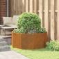 Preview: Pflanzkübel Rostig 120 x 120 x 50 cm Wetterfeststahl