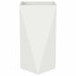 Preview: Pflanzkübel Weiß 40 x 40 x 75 cm Stahl