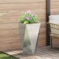 Preview: Pflanzkübel 2 pcs Silber 40 x 40 x 75 cm Verzinkter Stahl