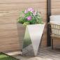 Preview: Pflanzkübel 2 pcs Silber 50 x 50 x 75 cm Edelstahl