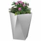 Preview: Pflanzkübel 2 pcs Silber 50 x 50 x 75 cm Verzinkter Stahl