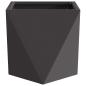 Preview: Pflanzkübel Schwarz 30 x 30 x 30 cm Stahl