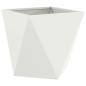 Preview: Pflanzkübel Weiß 50 x 50 x 50 cm Stahl