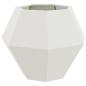 Preview: Pflanzkübel Weiß 75 x 75 x 60 cm Stahl