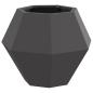 Preview: Pflanzkübel 2 pcs Schwarz 50 x 50 x 40 cm Stahl