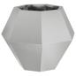 Preview: Pflanzkübel Silber 50 x 50 x 40 cm Edelstahl