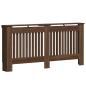 Preview: Heizkörperabdeckung Braun Eichen-Optik 172x19x81,5cm