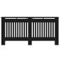 Preview: Heizkörperabdeckung Schwarz Eichen-Optik 172 x 19 x 81,5 cm